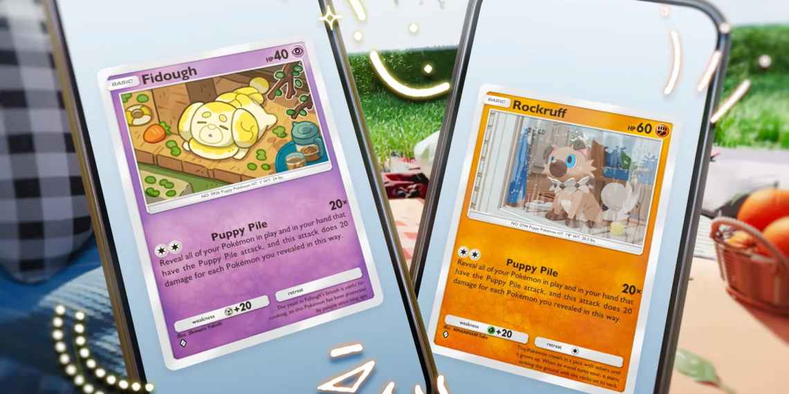 Pokemon TCG Pocket Everyday Wonders Fidough and Rockruff