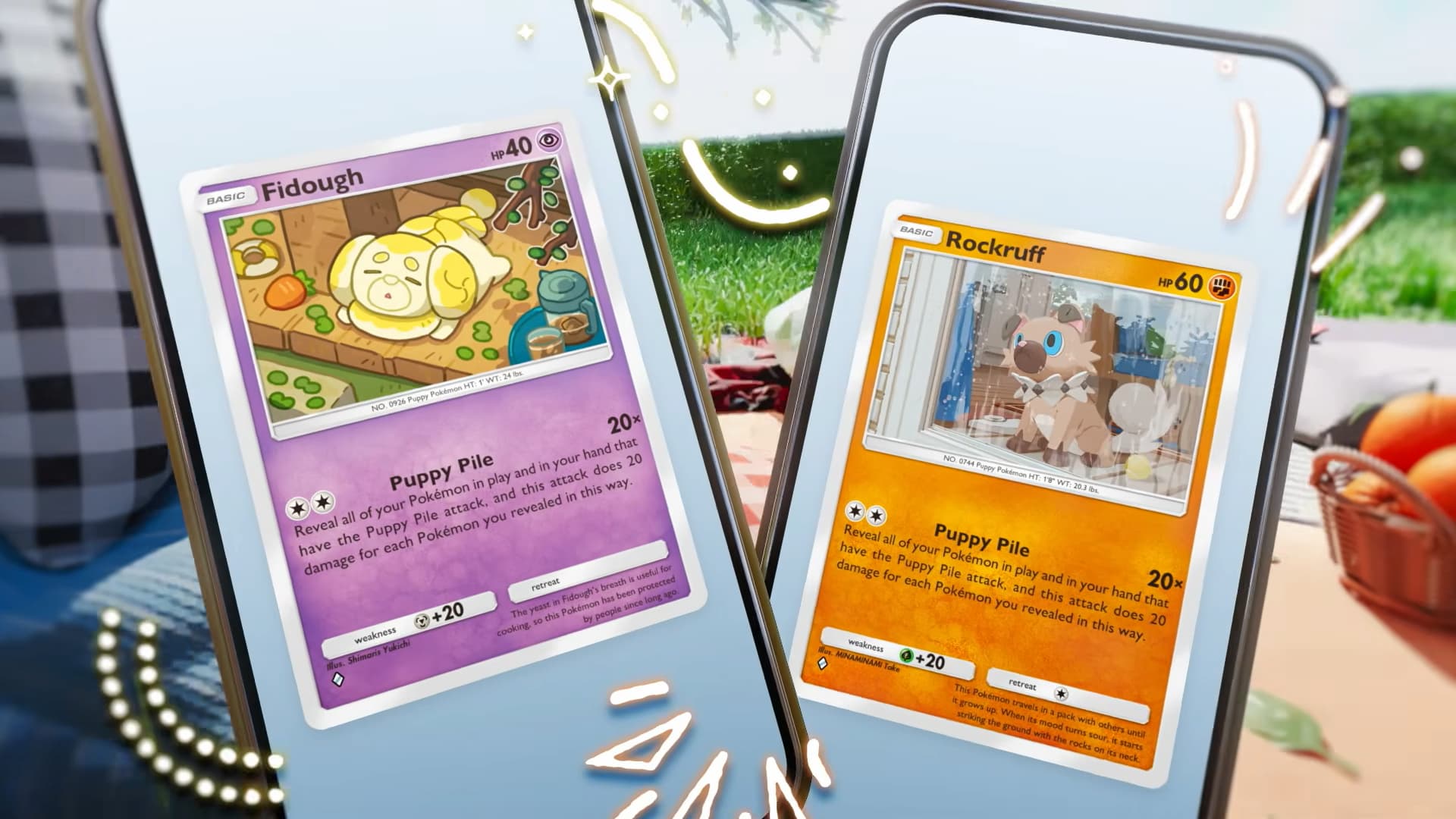 Pokemon TCG Pocket Everyday Wonders Fidough and Rockruff