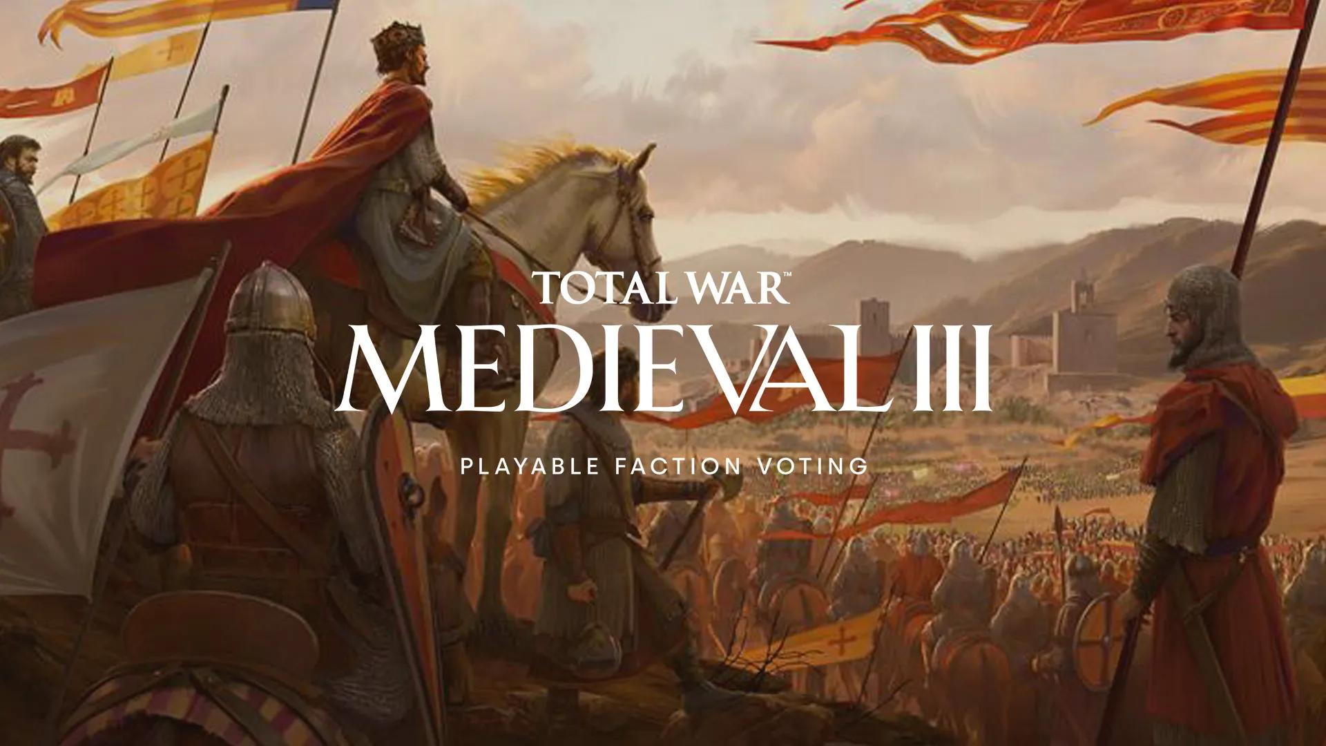 Total War Medieval 3 Playable Faction Voting art