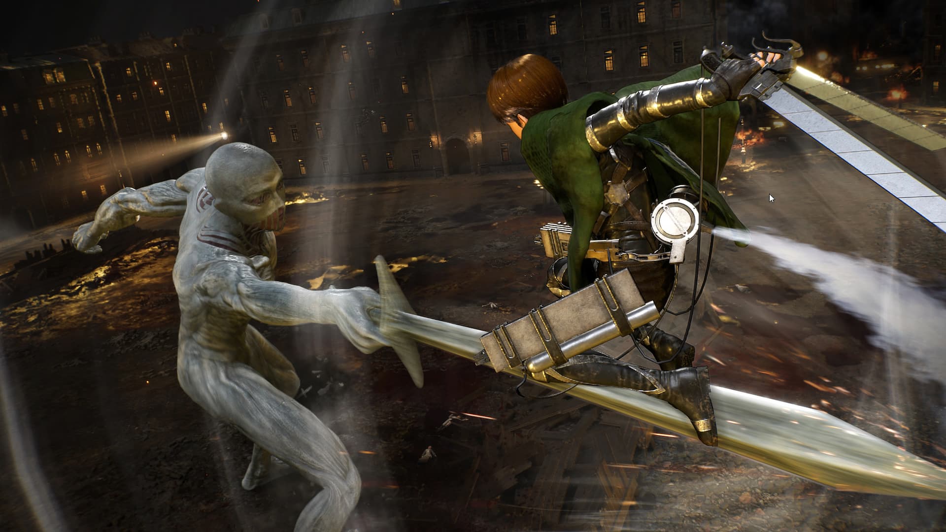Attack on Titan 3 Titan with sword