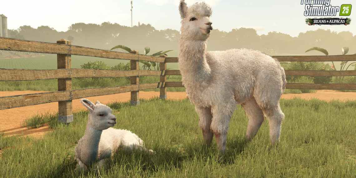 Farming Simulator 25 Beans and Alpacas alpacas