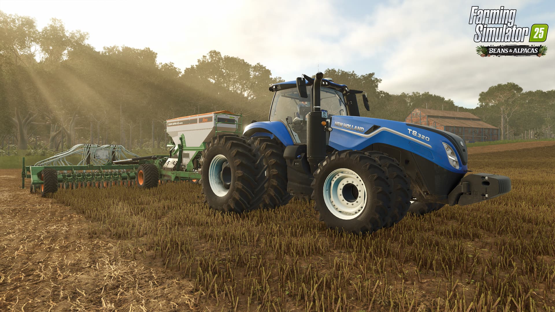 Farming Simulator 25 Beans and Alpacas seeding