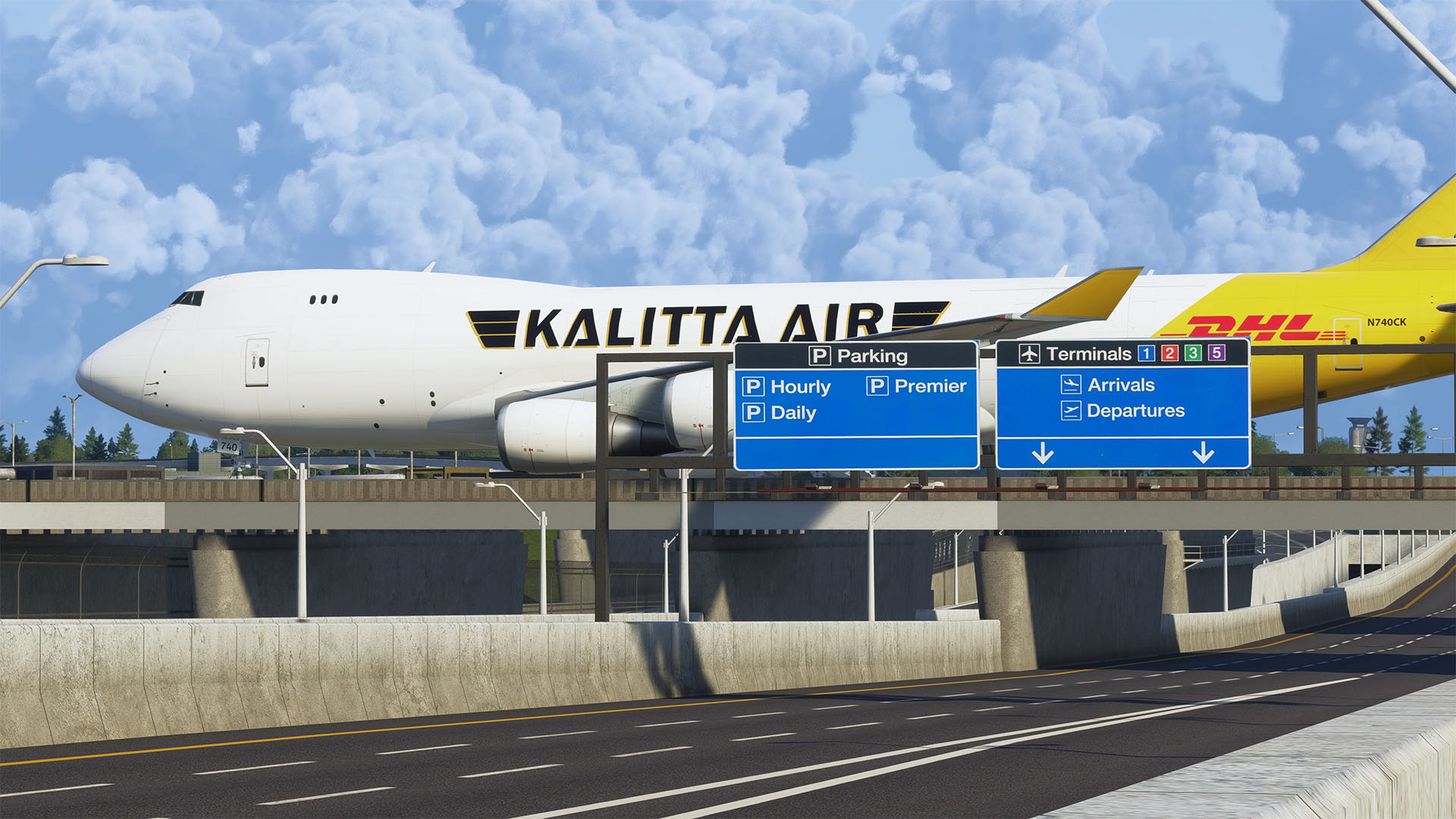 A flight simulation scene: Microsoft Flight Simulator 2024 Chicago