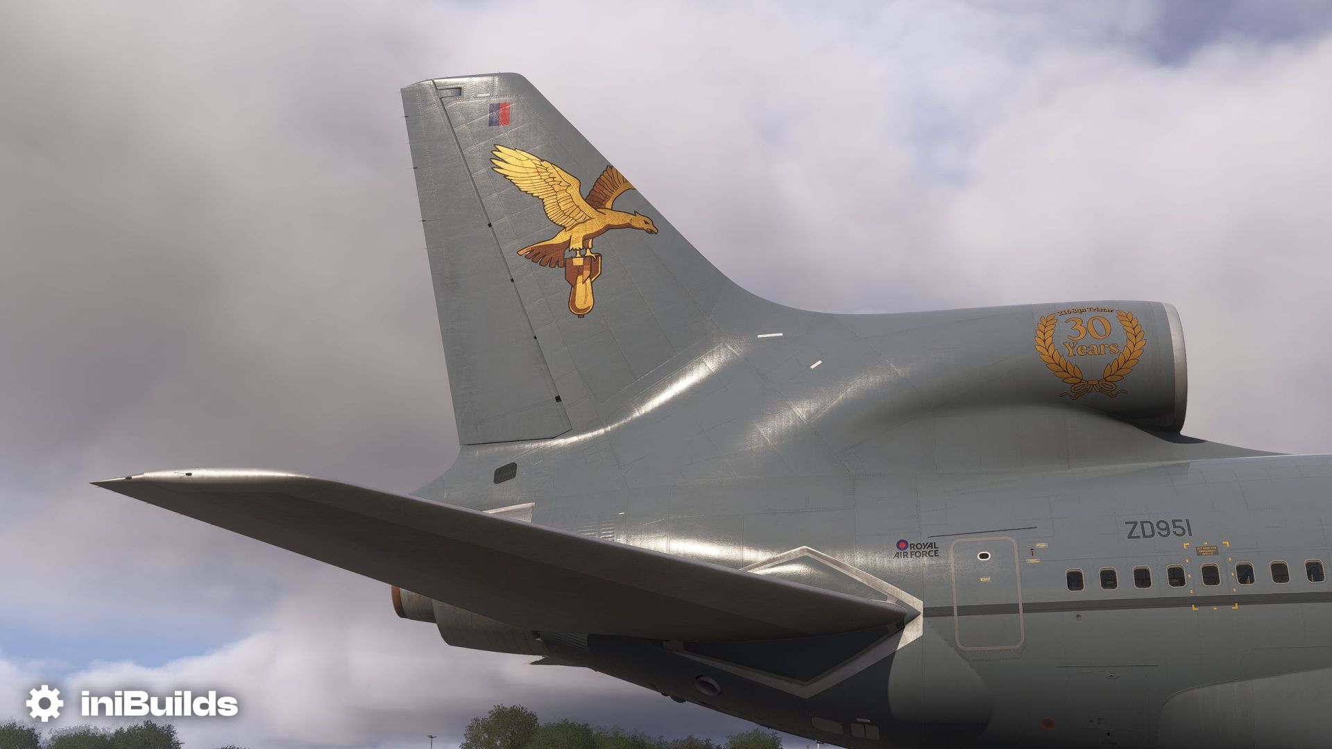 A flight simulation scene: Microsoft Flight Simulator Tristar Operation