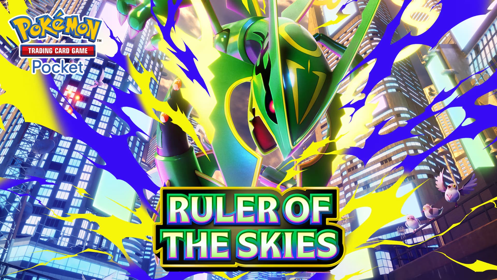 Pokémon TCG Pocket Ruler of the Skies key art
