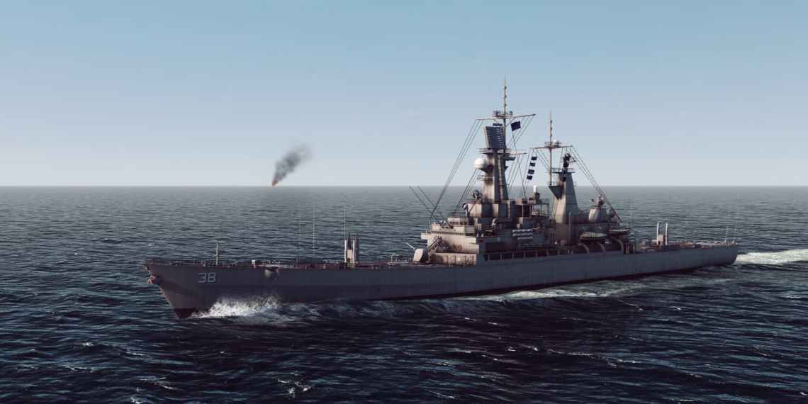 Sea Power ship and missile