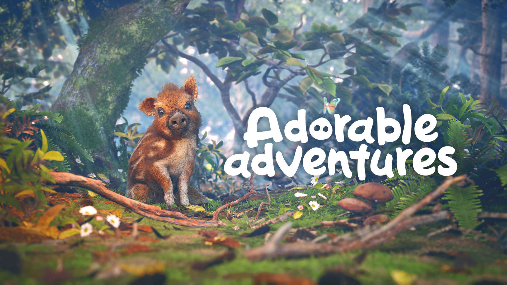 adorable adventures key art baby boar