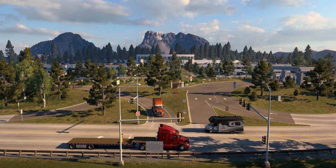 American Truck Simulator South Dakota Mount Rushmore