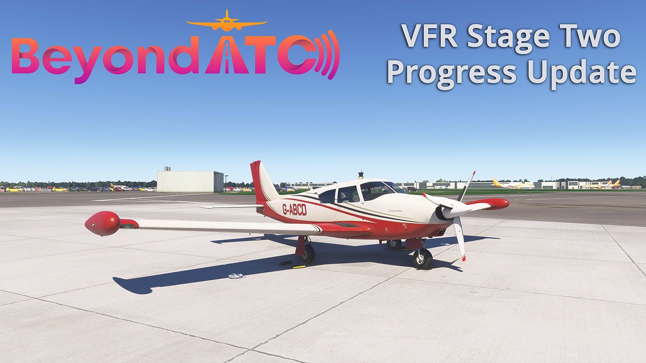 A flight simulation scene: BeyondATC