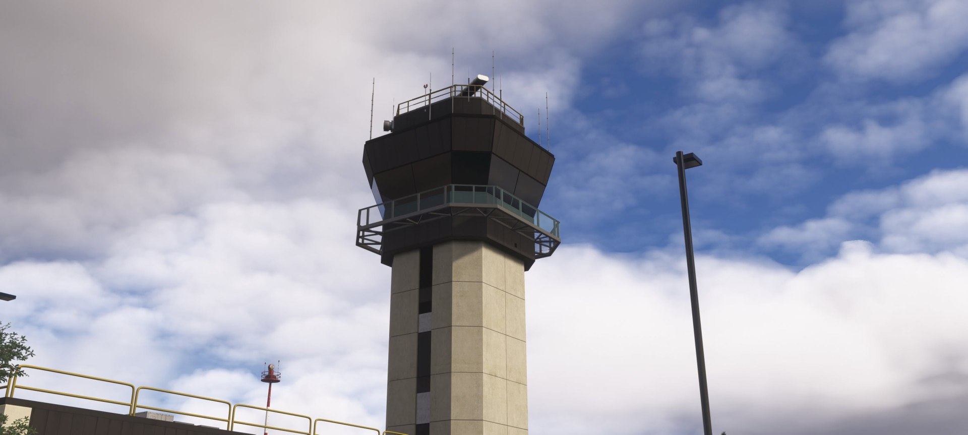 A Flight simulation scene: Microsoft Flight Simulator John Wayne
