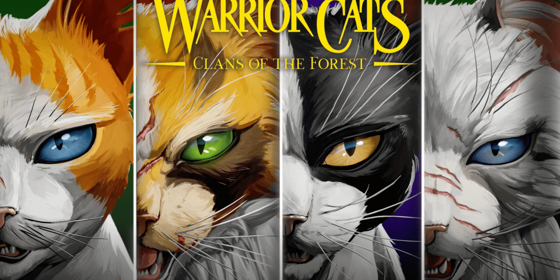 warrior cats clans of the forest key art