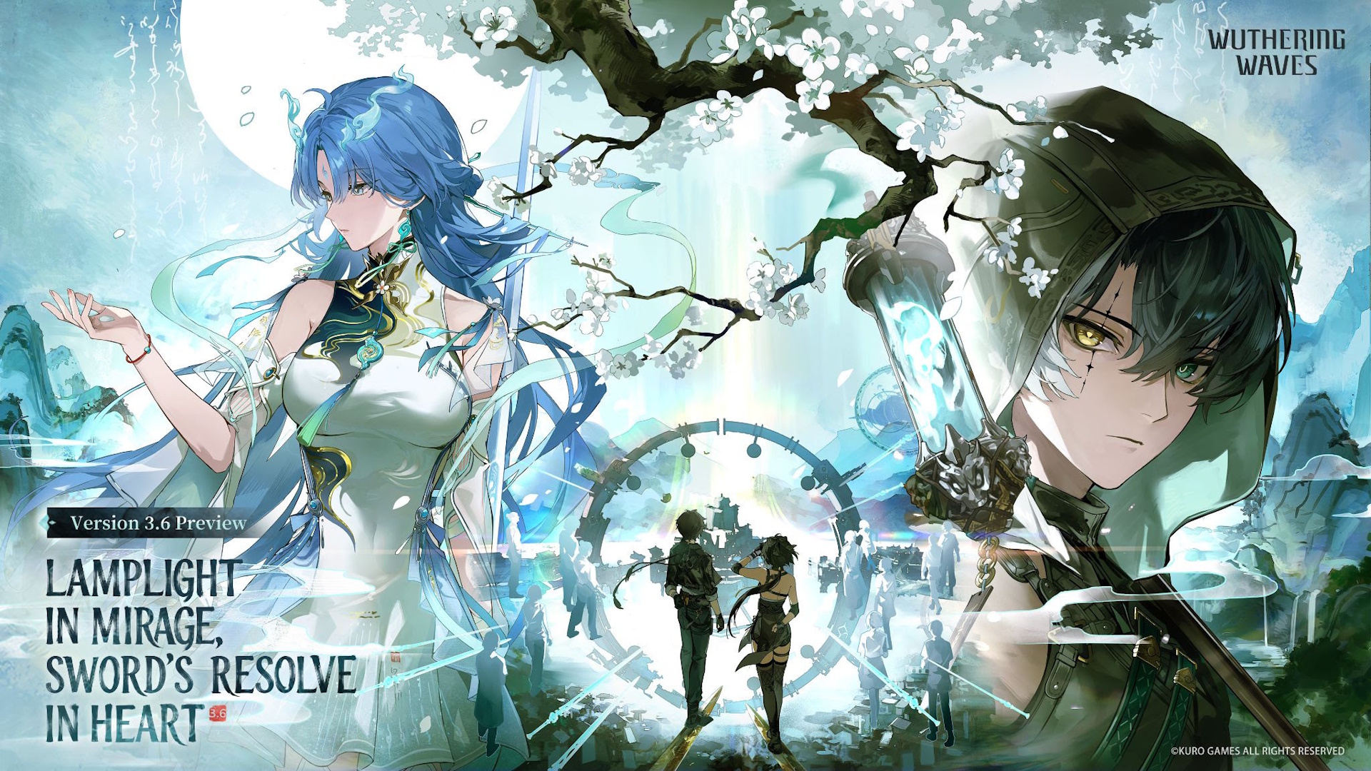 wuthering waves version 3.6 lamplight in mirage swords resolve in heart