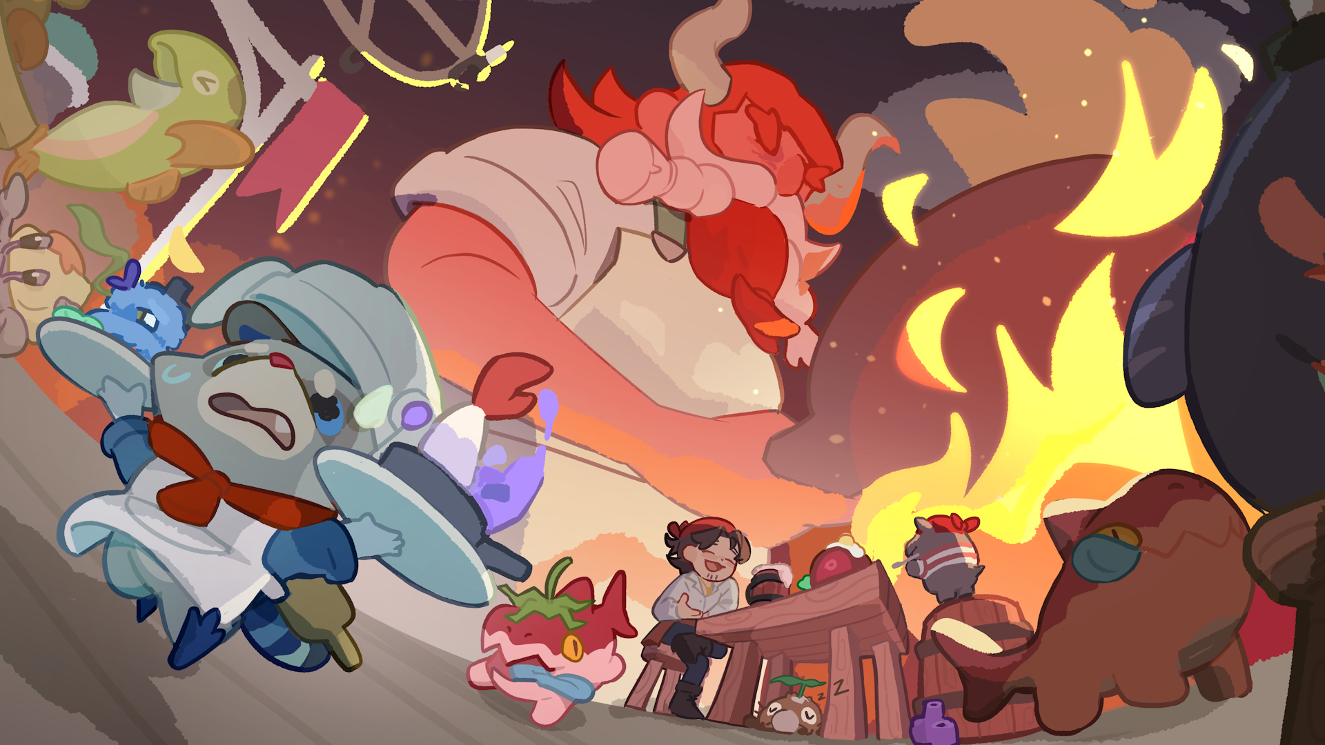 sous raccoon key art