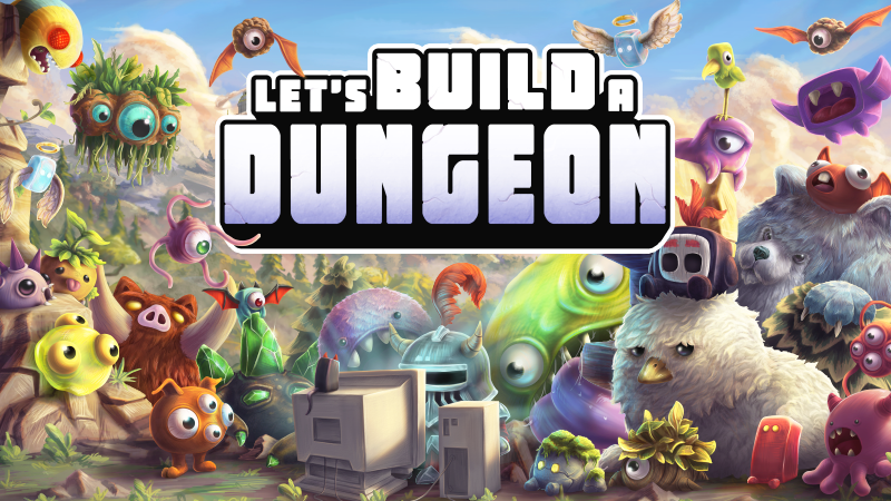 let's build a dungeon key art