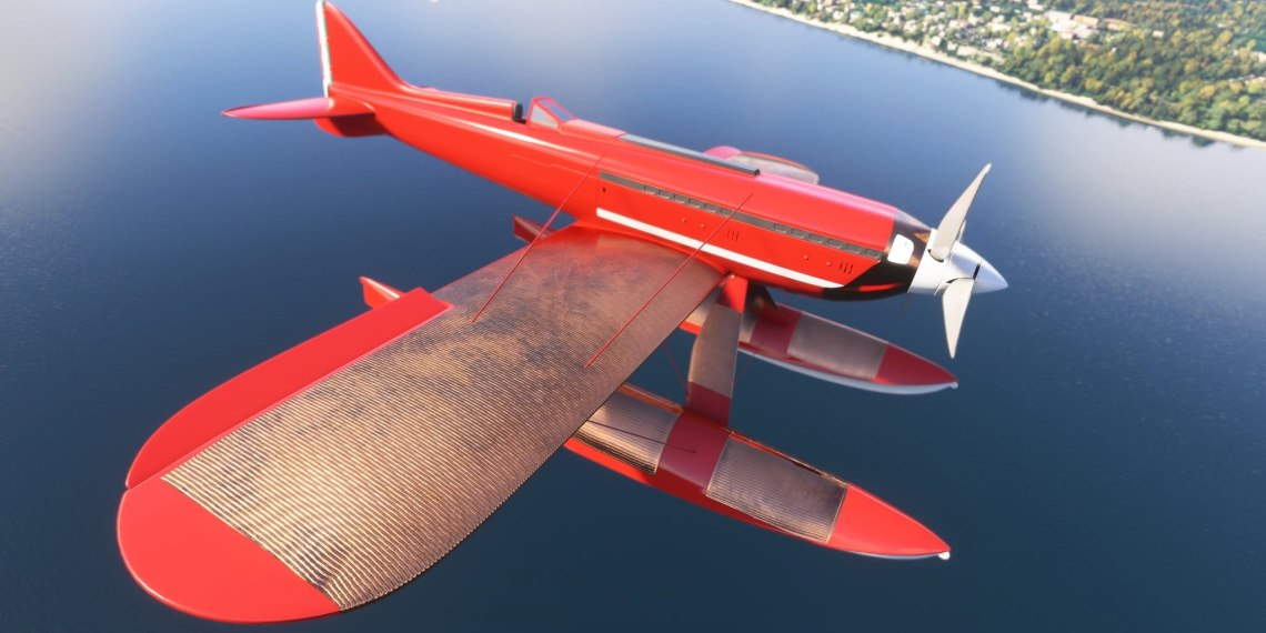 A flight simulation scene: Macchi-Castoldi M.C.72