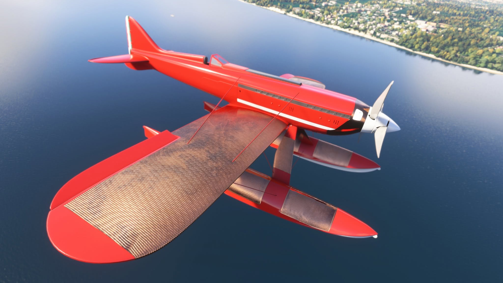 A flight simulation scene: Macchi-Castoldi M.C.72