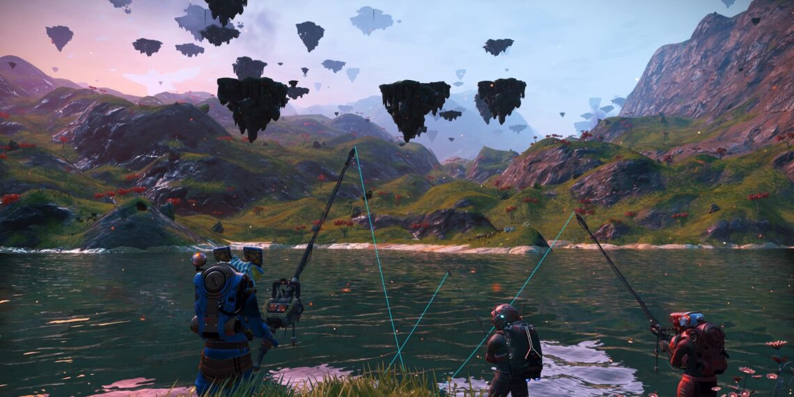 No Man's Sky fishing
