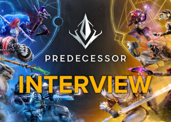 Predecessor art and logo with "Interview" lettering