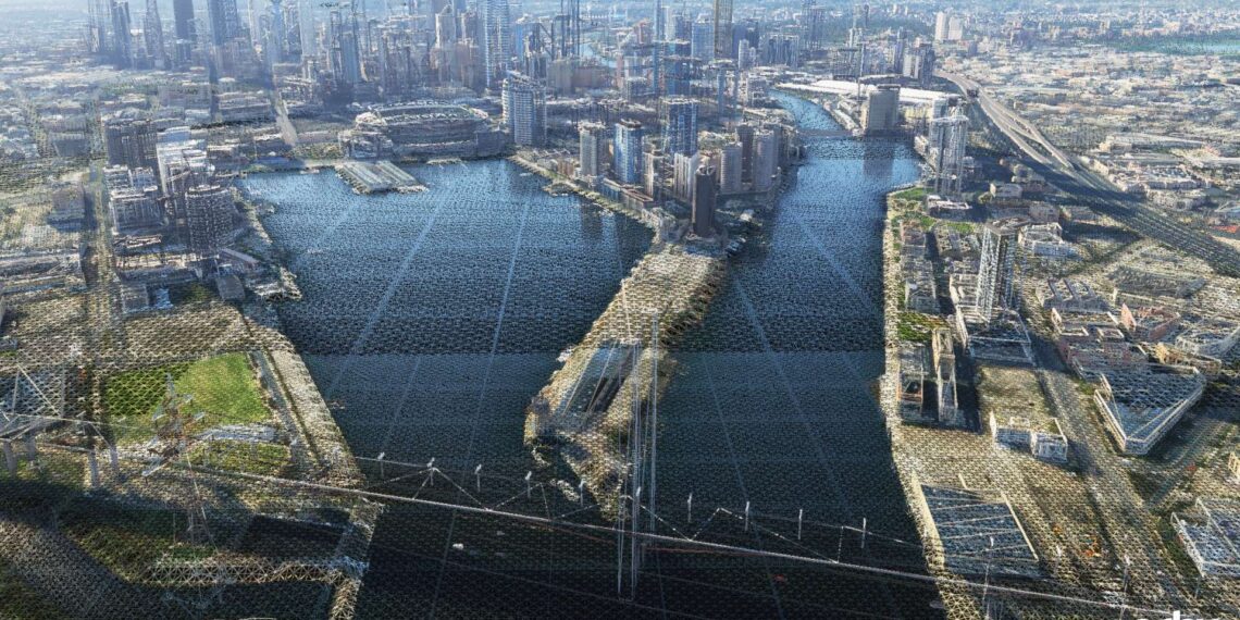 Orbx - geospatial - Landmarks Melbourne as vertex-coloured mesh