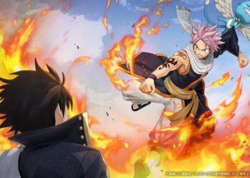 Emperor Zeref and Natsu fighting in Fairy Tail 2