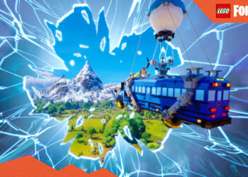 The Battle Bus in Lego Fortnite