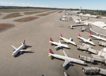 BeyondATC in action at Seattle Airport for Microsoft Flight Simulator