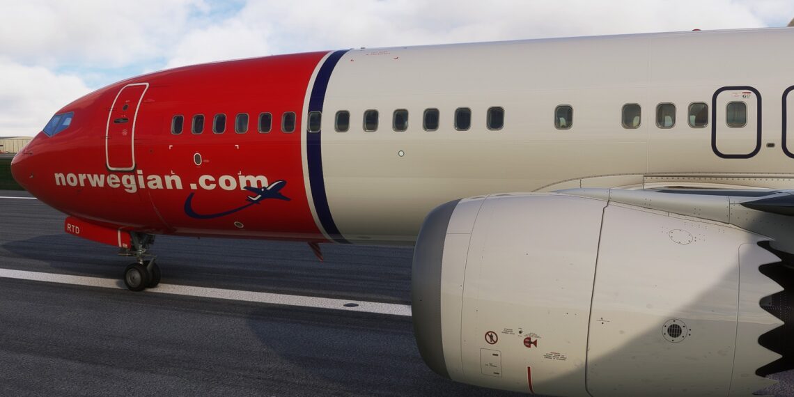 Microsoft Flight Simulator Boeing 737 Max Norwegian