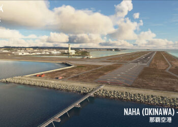 Naha Airport in Microsoft Flight Simulator