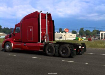 driving with FlowBelow American Truck Simulator