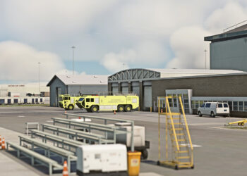 Microsoft Flight Simulator KSFO vehicles.