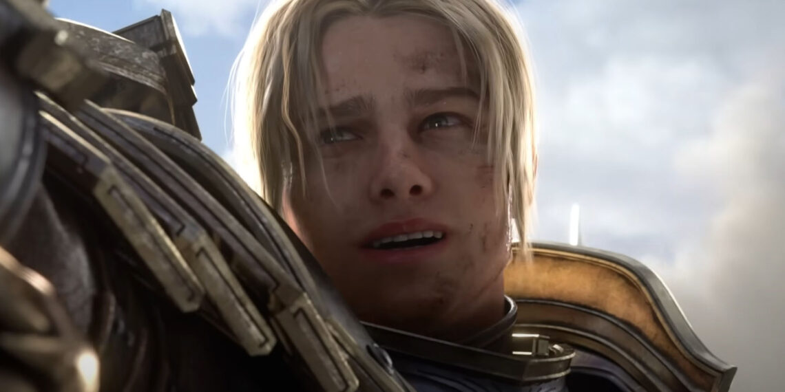 Anduin shouts "For the Alliance!" in World of Warcraft