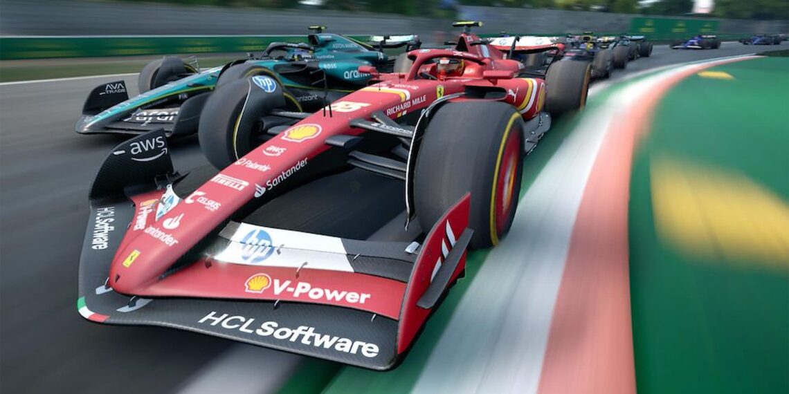 red race car in F1 Manager 2024