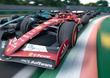 red race car in F1 Manager 2024