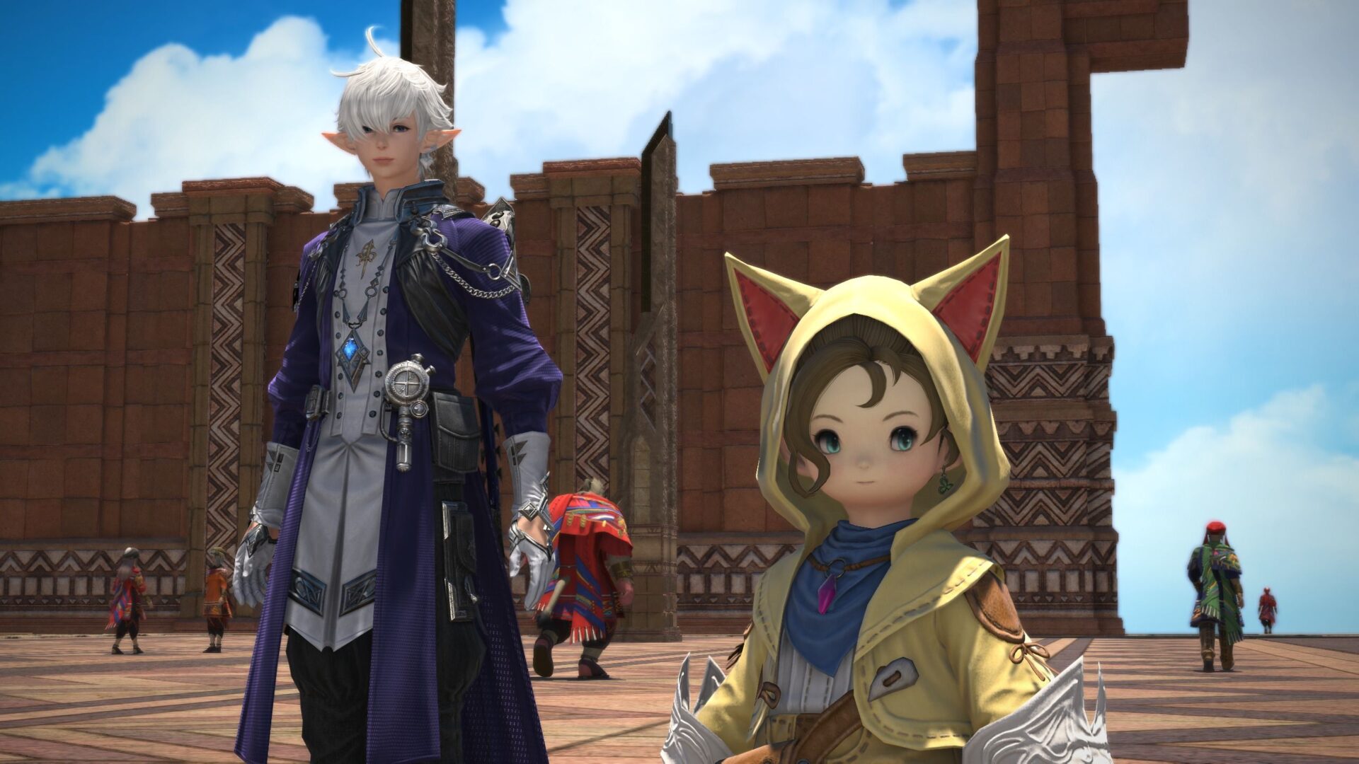 Alphinaud and Krile in Final Fantasy XIV