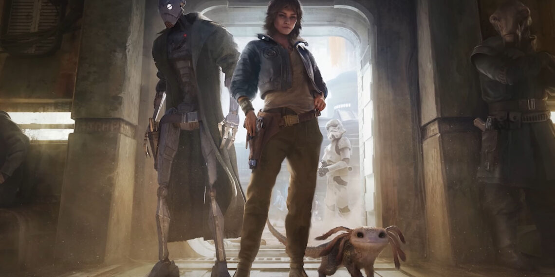Star Wars Outlaws art showing characters