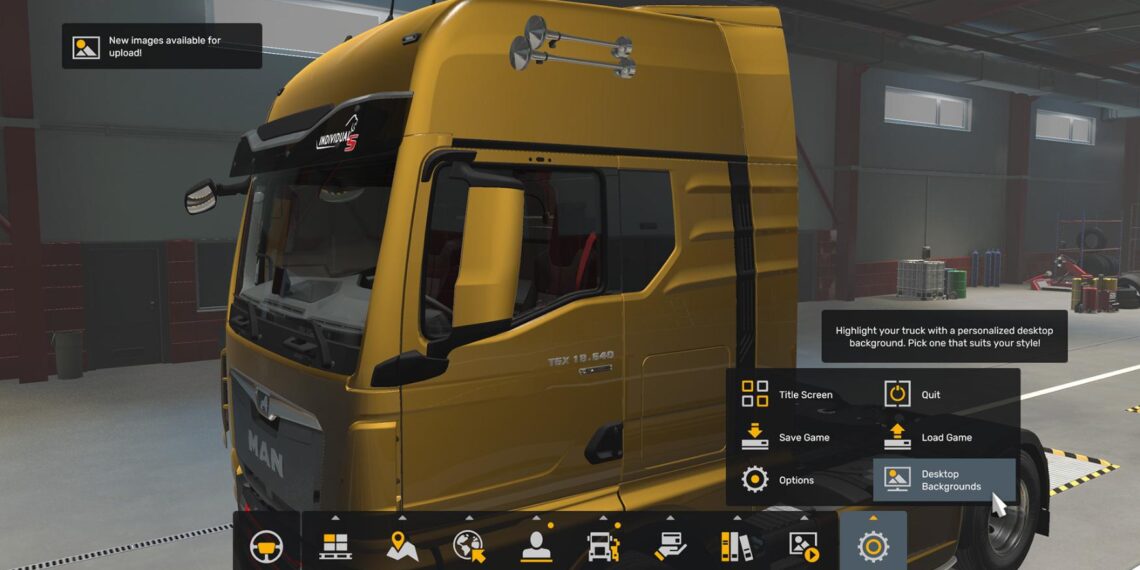 menu background Euro Truck Simulator 2