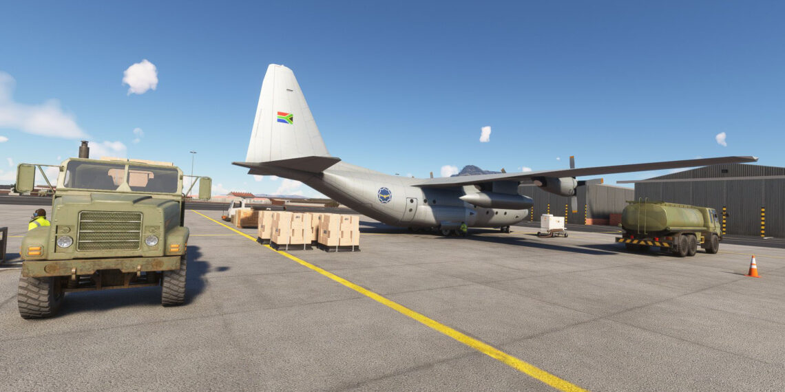Microsoft Flight Simulator Hercules at FAYP